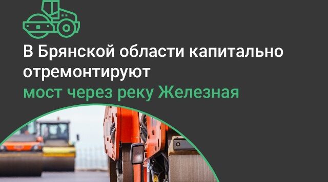 В Брянской области капитально отремонтируют мост через реку Железная