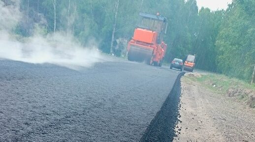 В Унечском районе Брянщины продолжают ремонт участка автодороги