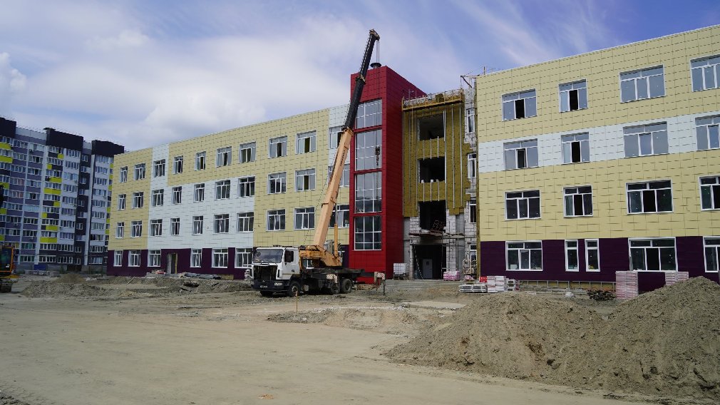 В городе Брянске школа на Флотской строится по нацпроекту «Образование»