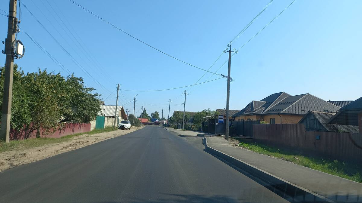 В Жуковке, что на Брянщине, завершается капремонт улицы Учительской