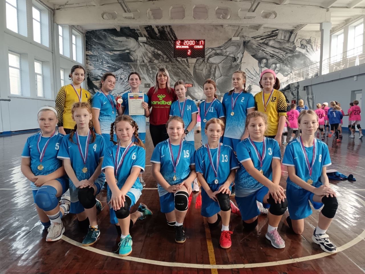 Юные сельцовские гандболистки заняли первое место на соревнованиях в Ярославле