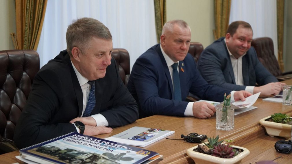 Александр Богомаз встретился с учредителем ООО «Термотрон-Завод» Георгием Абушенко