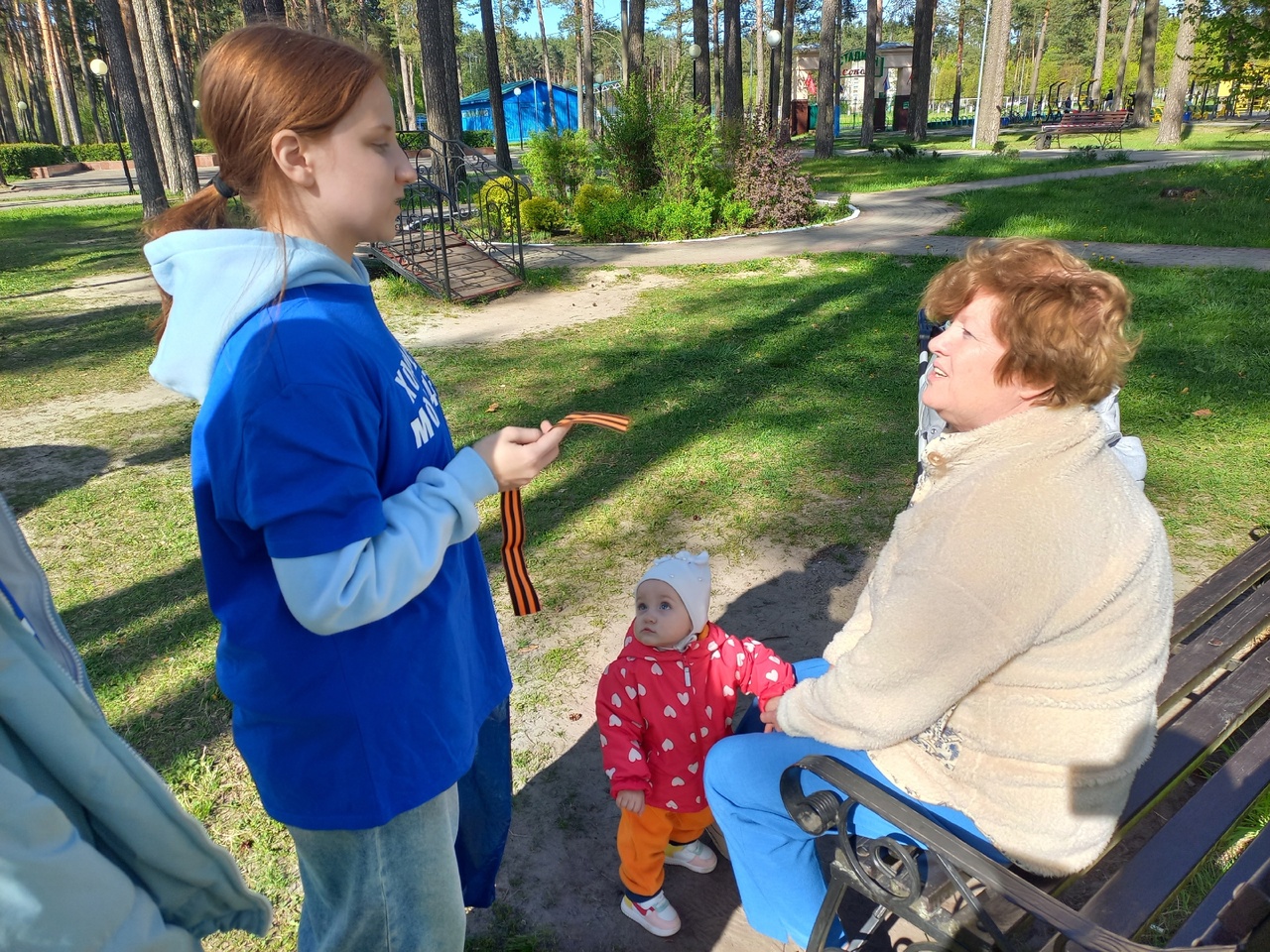 В Сельцо прошла акция «Георгиевская ленточка»