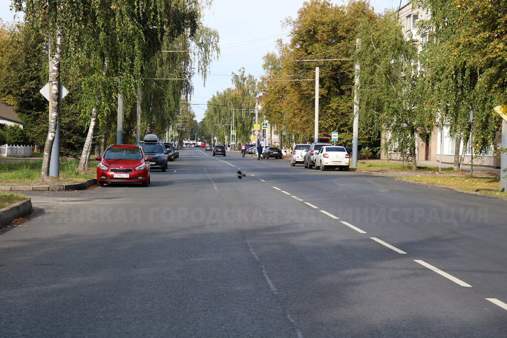 В городе Брянске отремонтировали улицу XXII Съезда КПСС