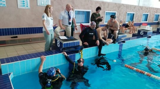 В Брянске прошли уникальные соревнования по подводному спорту