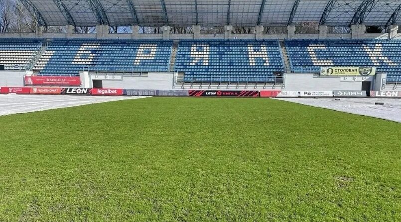 Стадион «Динамо» в Брянске подготовлен к проведению футбольных матчей