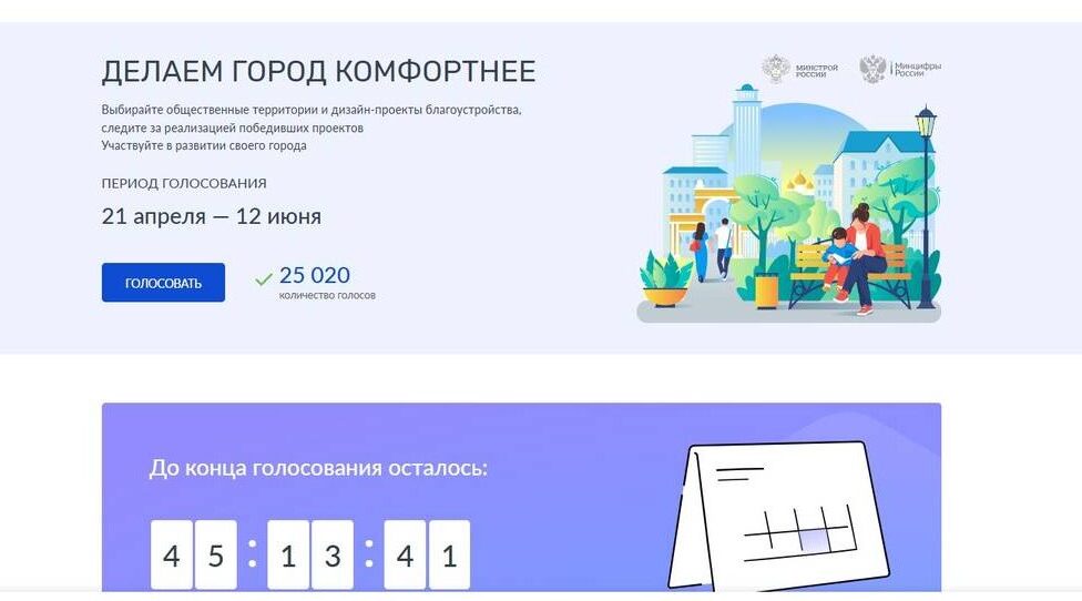 В Брянской области более 25 тысяч жителей выбрали объекты для благоустройства