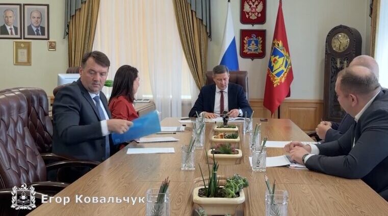 Егор Ковальчук встретился с гендиректором АО «Газпром энергосбыт Тюмень»