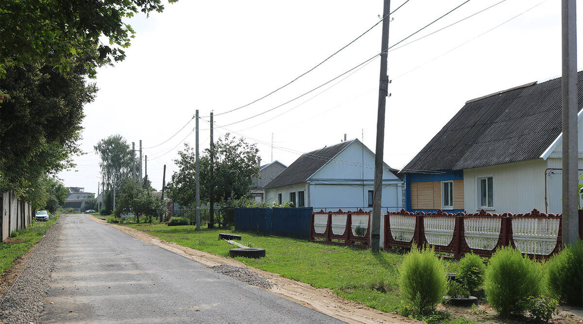 В Комаричах  завершают ремонт улицы Транспортной