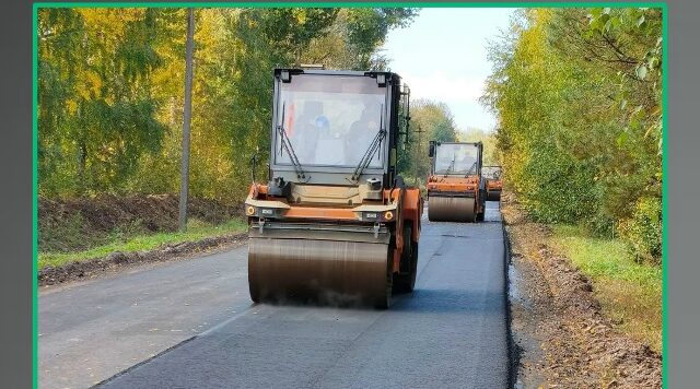 По нацпроекту в Трубчевском районе идет ремонт автодороги