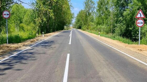 В Гордеевском районе Брянской области отремонтировали участок автодороги
